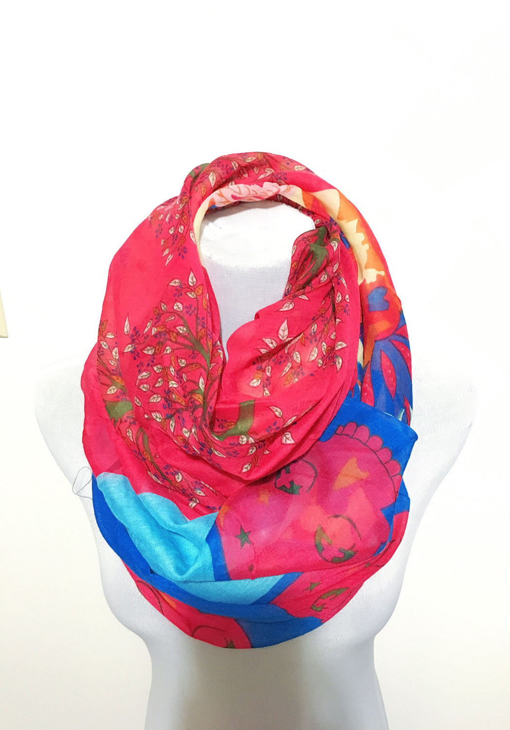 Skull and Tree Infinity Scarf - Bean Concept - Etsy