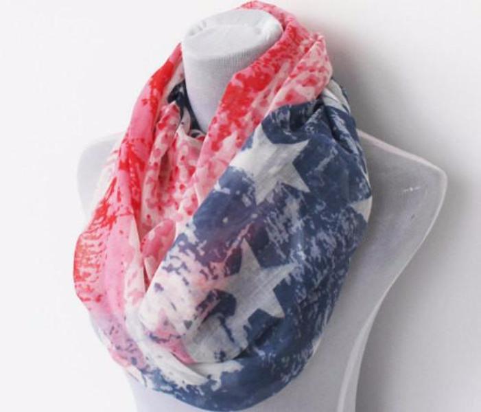 American Flag Infinity Scarf - Bean Concept - Etsy