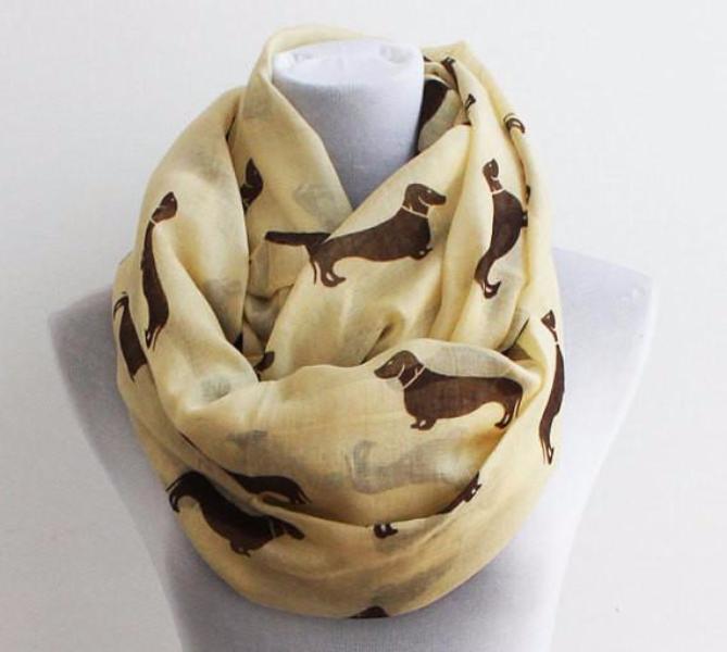 Black Dachshunds Infinity Scarf - Bean Concept - Etsy