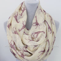 Gray Giraffe Infinity Scarf - Bean Concept - Etsy