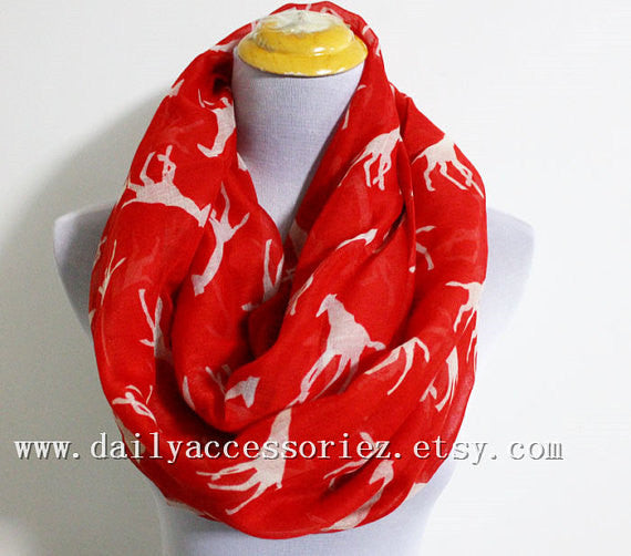 Gray Giraffe Infinity Scarf - Bean Concept - Etsy