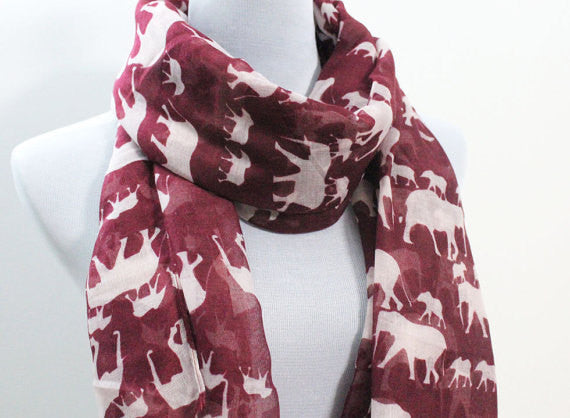 Mint Green Elephant Scarf - Bean Concept - Etsy