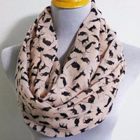 Black Cat Chiffon Scarf - Bean Concept - Etsy