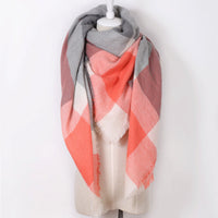 Plaid Blanket Scarf - Bean Concept - Etsy