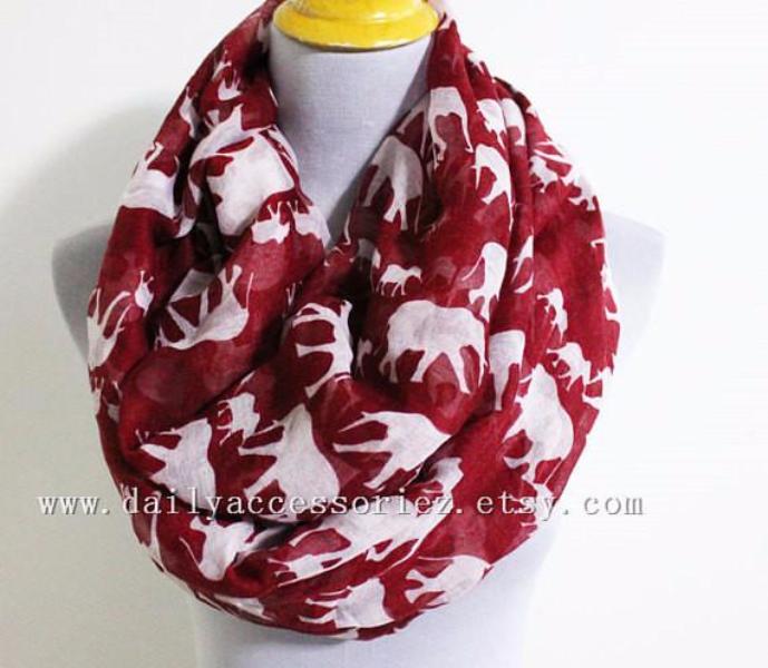 Black Elephant Scarf - Bean Concept - Etsy