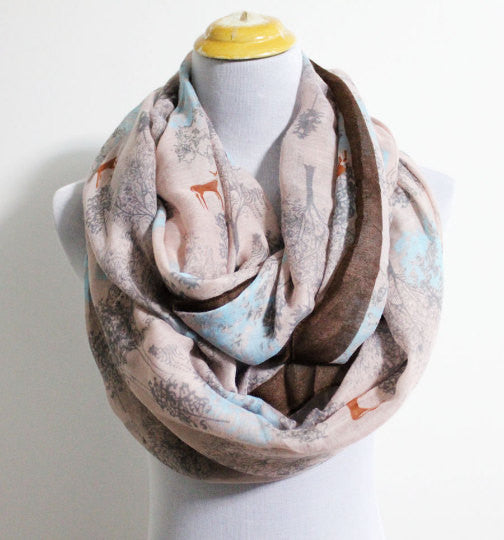 Pink Tree Scarf - Bean Concept - Etsy