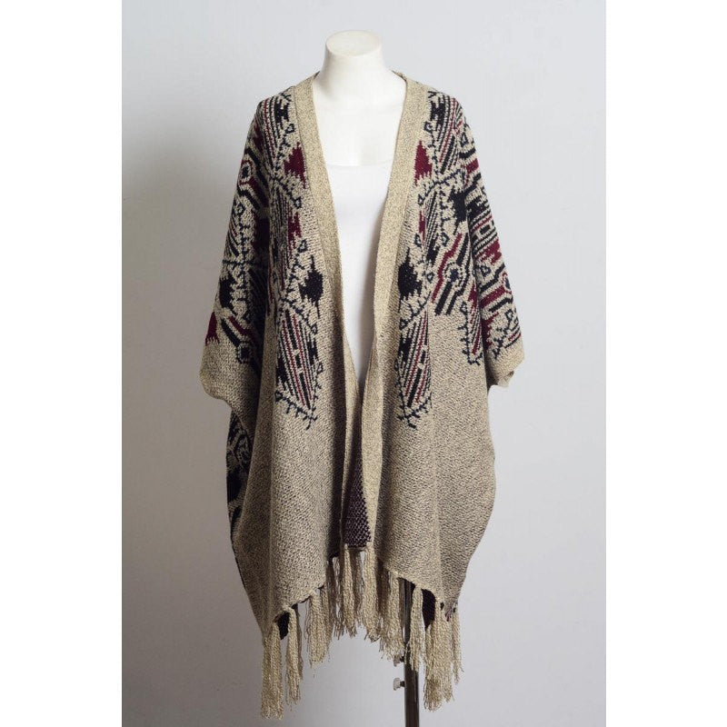 Heathered Argyle Knit Rauna Wraps - Bean Concept - Etsy