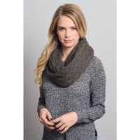 Beige Herringbone Knit Infinity Scarf - Bean Concept - Etsy