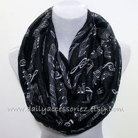 Music Note Scarf - Bean Concept - Etsy