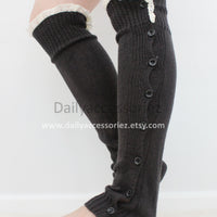 black womens leg warmers - Bean Concept - Etsy