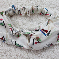 red and white striped workout headband - Bean Concept - Etsy