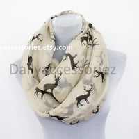 Beige Deer Scarf - Bean Concept - Etsy