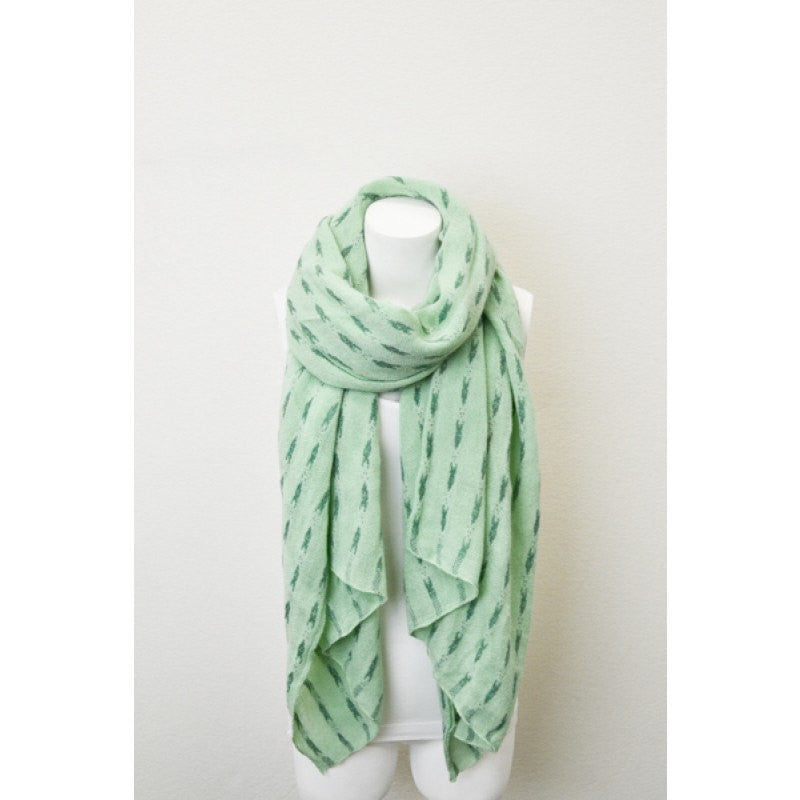 Mint Green Knitted Scarf - Bean Concept - Etsy