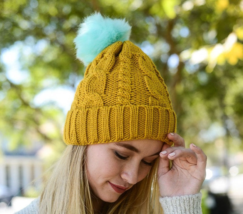 Pom Pom Beanie - Bean Concept - Etsy