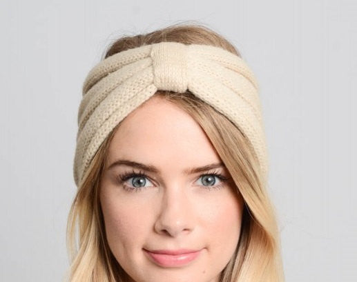Light Pink Knitted Headband - Bean Concept - Etsy