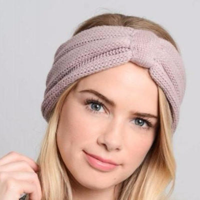 Light Pink Knitted Headband - Bean Concept - Etsy