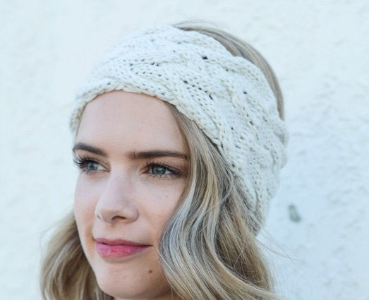 Gray Knitted Headband - Bean Concept - Etsy