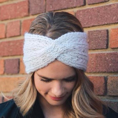 Ivory Knitted Headband - Bean Concept - Etsy