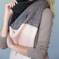 Oversize Plaid Blanket Scarf - Bean Concept - Etsy