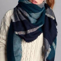 Green Blanket Scarf - Bean Concept - Etsy