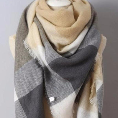 PLAID BLANKET SCARF - Bean Concept - Etsy