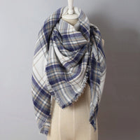 Burgundy Red Plaid Blanket Scarf - Bean Concept - Etsy