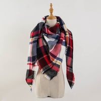 Green and Yellow Plaid Blanket Scarf - Bean Concept - Etsy