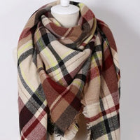 Tartan Plaid Blanket Scarf - Bean Concept - Etsy