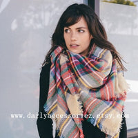 Plum Blanket Scarf - Bean Concept - Etsy