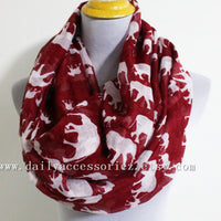 Red Elephant Infinity Scarf - Bean Concept - Etsy