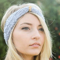 gray knot headband - Bean Concept - Etsy