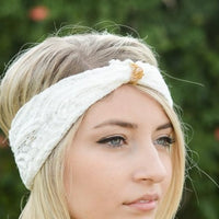 light peach pink knot headband - Bean Concept - Etsy