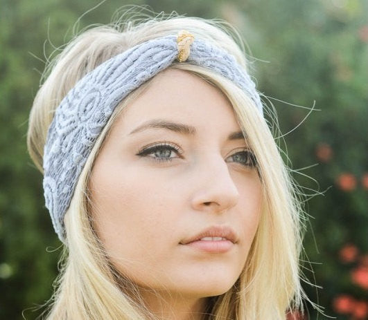 light peach pink knot headband - Bean Concept - Etsy