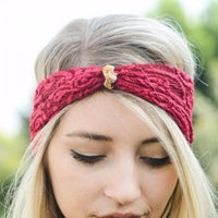 Black gold knot headband - Bean Concept - Etsy
