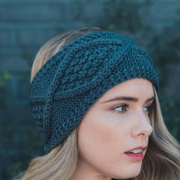 Brown Cable Knit Headband - Bean Concept - Etsy