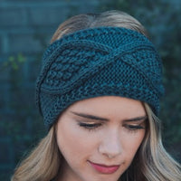 Brown Cable Knit Headband - Bean Concept - Etsy