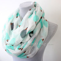 Mint Hedgehog Infinity Scarf - Bean Concept - Etsy