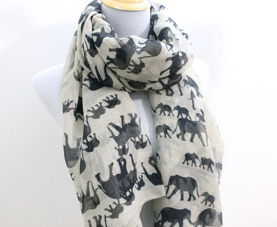 White Elephant Scarf - Bean Concept - Etsy