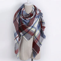 Plaid Blanket Scarf - Bean Concept - Etsy