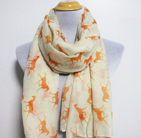 Khaki Horse Infinity Scarf - Bean Concept - Etsy