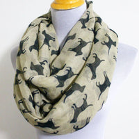Gray Labrador Infinity Scarf - Bean Concept - Etsy