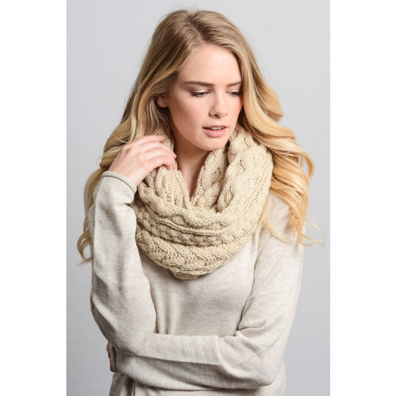 Cozy Cable Knit Scarf - Bean Concept - Etsy