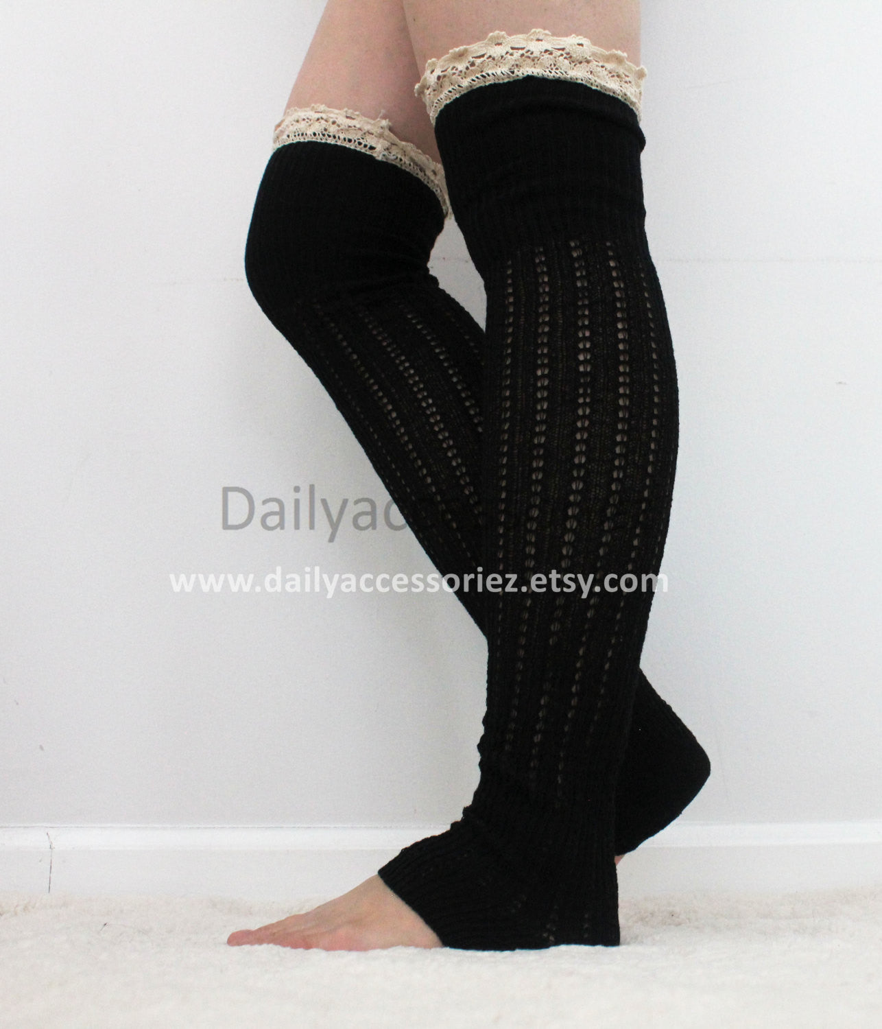 black womens leg warmers - Bean Concept - Etsy