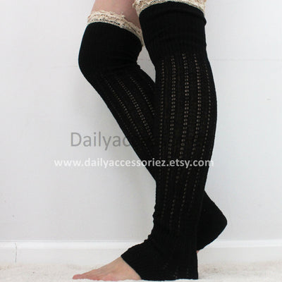 black womens leg warmers - Bean Concept - Etsy