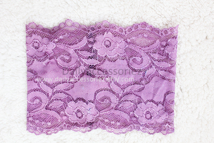 purple lace workout headband - Bean Concept - Etsy