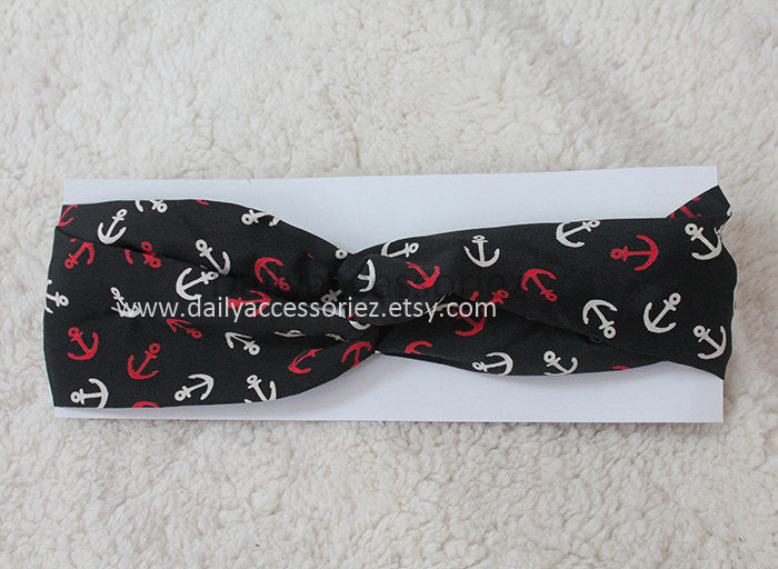 anchor workout headband - Bean Concept - Etsy