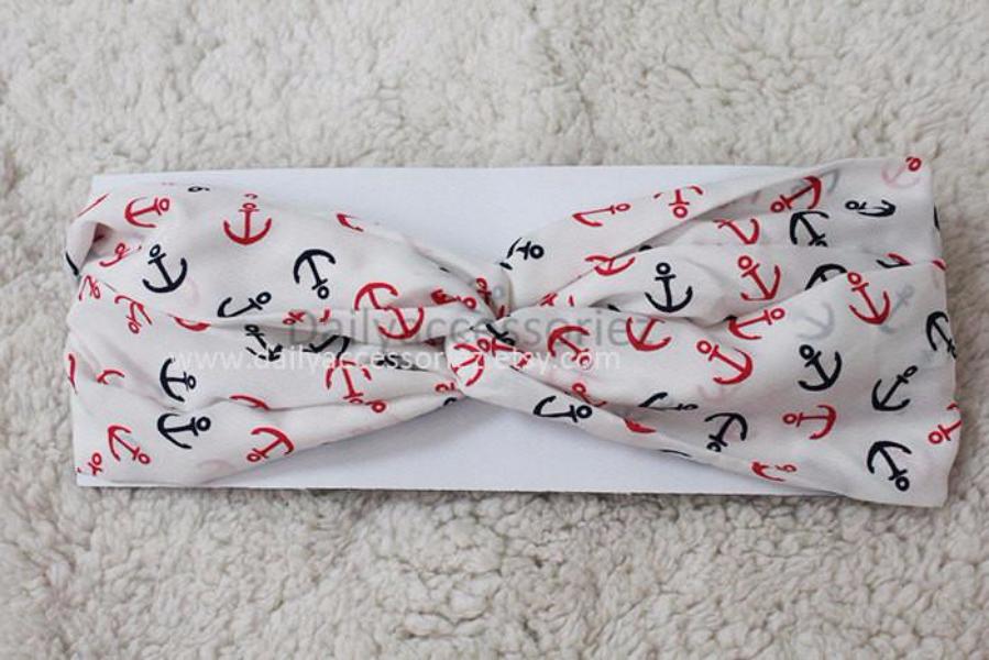 anchor workout headband - Bean Concept - Etsy