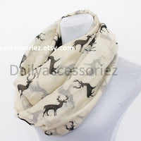 Beige Deer Scarf - Bean Concept - Etsy