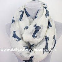 Beige Dachshunds Dog Infinity Scarf - Bean Concept - Etsy