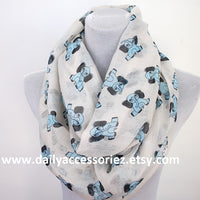 Blue Elephant Scarf - Bean Concept - Etsy